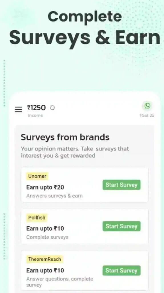 Taskbucks app features screenshot